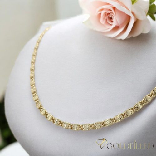 Antialergijska ogrlica Goldfilled 55cm dolga in 4,2mm široka Barva 14K 
