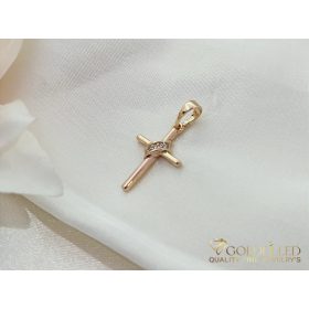 Antiallergijski Goldfilled obesek 24 mm, barva 18K