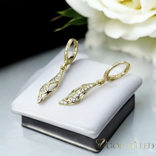 Goldfilled Antiallergene Uhani 34mm 14K barva