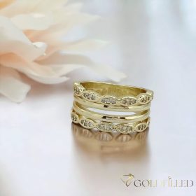   Antialergijski prstan „Goldfilled”, v različnih velikostih, barva 14K