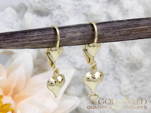 Goldfilled Antiallergene Uhani Srce 27mm 14K barva