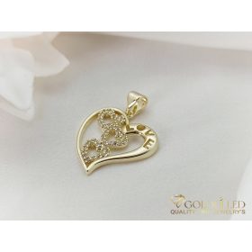 Antiallergijski Goldfilled obesek 30 mm, barva 14K