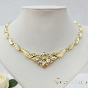   Ekskluzivna antiallergijska Goldfilled ogrlica 50cm/6-20mm, 14K večbarvna