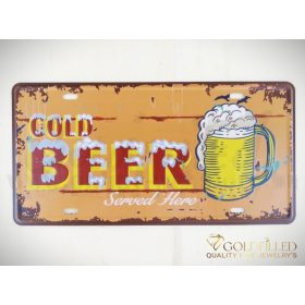 DEKORATIVNA KOVINSKA TABLA 15X30 CM