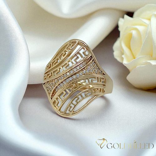 Antialergijski prstan „Goldfilled”, v različnih velikostih, barva 18K