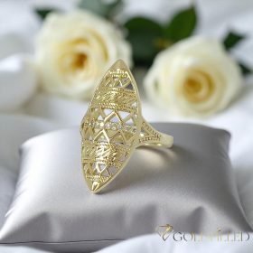   Antialergijski prstan „Goldfilled”, v različnih velikostih, barva 14K