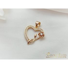 Antiallergijski Goldfilled obesek 24 mm, barva 18K