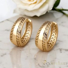 Goldfilled Antiallergijske uhane 20mm 18K barva