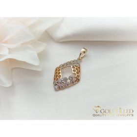 Antiallergijski Goldfilled obesek 33 mm, barva 18K