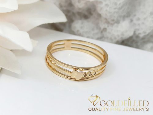 Antialergijski prstan „Goldfilled”, v različnih velikostih, barva 18K