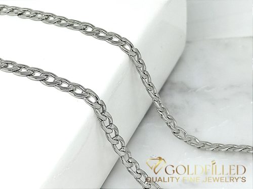 Antiallergene pozlačena ogrlica „Goldfilled“, dolžina 50 cm in širina 3,5 mm, 