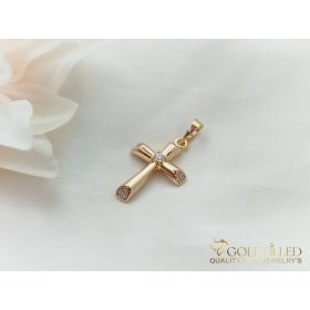 Antiallergijski Goldfilled obesek 28 mm, barva 18K