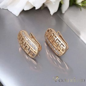 Goldfilled Antiallergijske uhane 20mm 18K barva